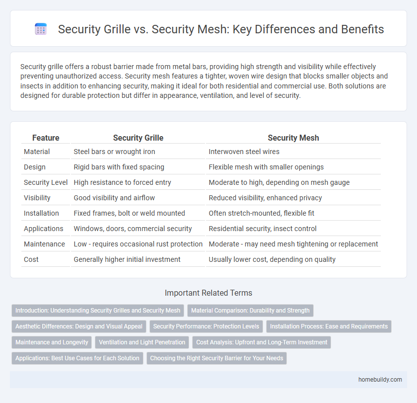 Security Grille vs. Security Mesh: Key Differences and Benefits