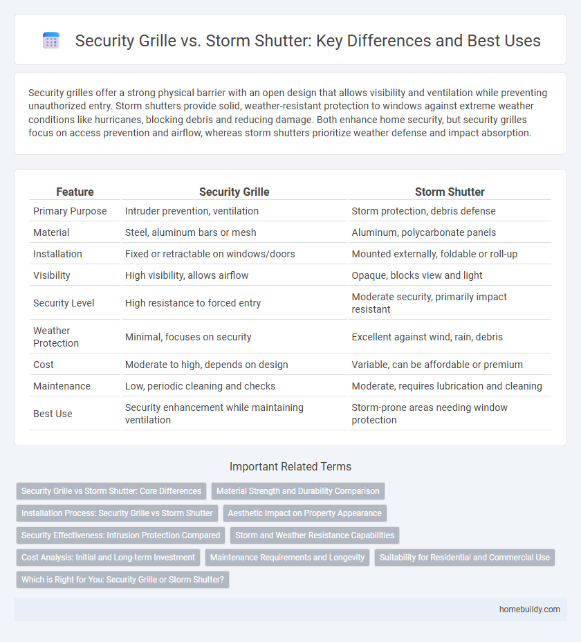 Security Grille vs. Storm Shutter: Key Differences and Best Uses