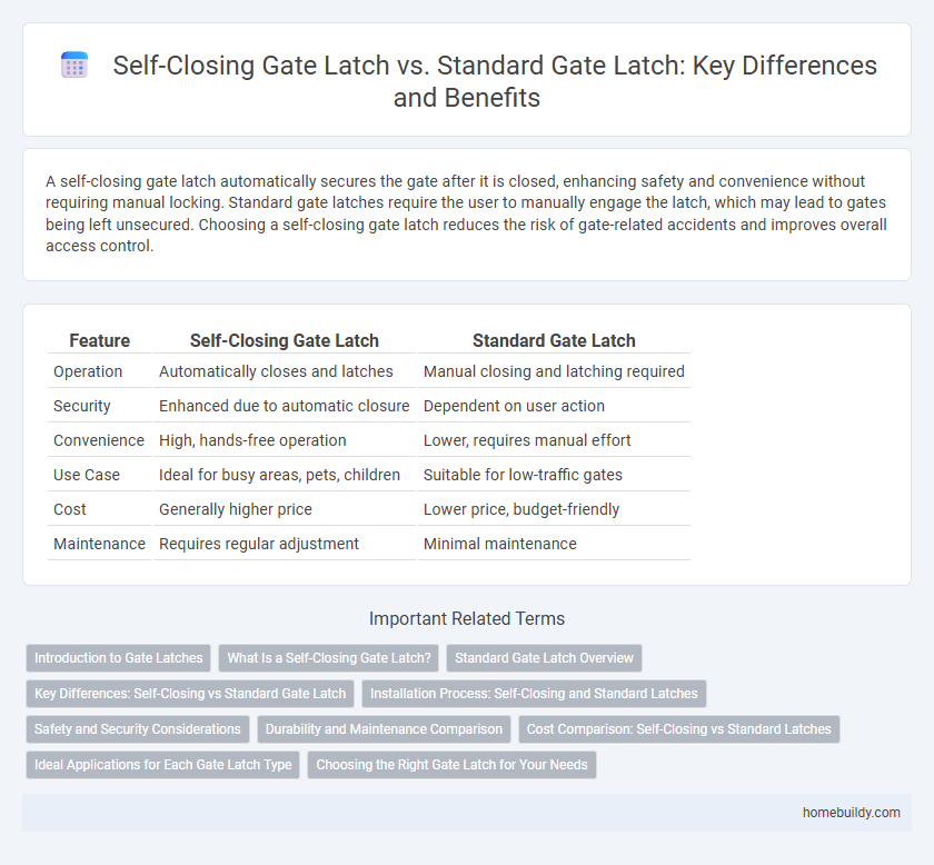 Self-Closing Gate Latch vs. Standard Gate Latch: Key Differences and Benefits