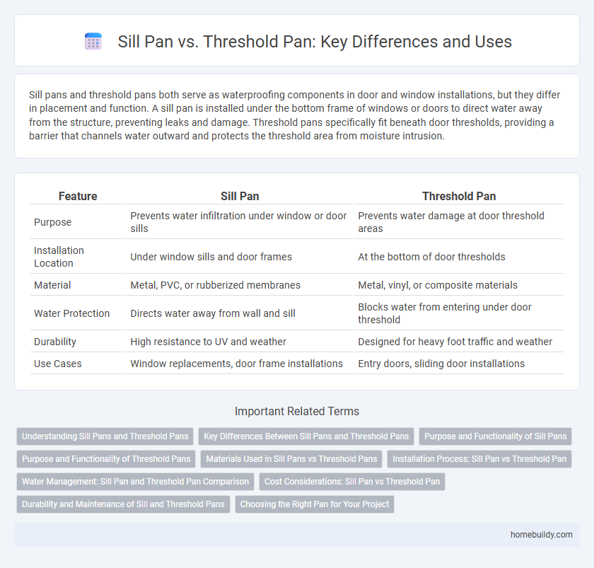 Sill Pan vs. Threshold Pan: Key Differences and Uses