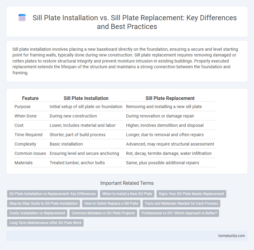 Sill Plate Installation vs. Sill Plate Replacement: Key Differences and Best Practices