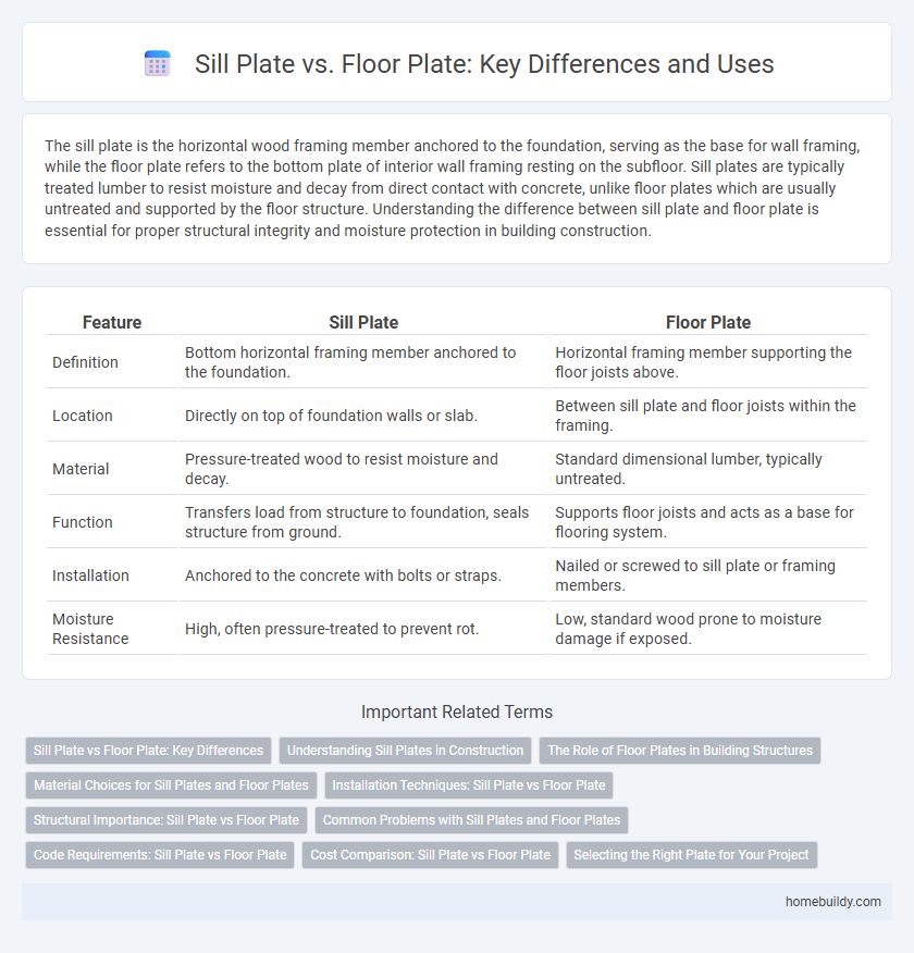 Sill Plate vs. Floor Plate: Key Differences and Uses