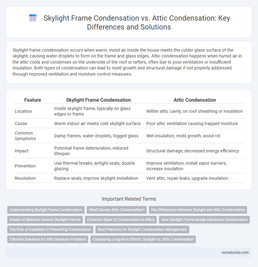 Skylight Frame Condensation vs. Attic Condensation: Key Differences and Solutions