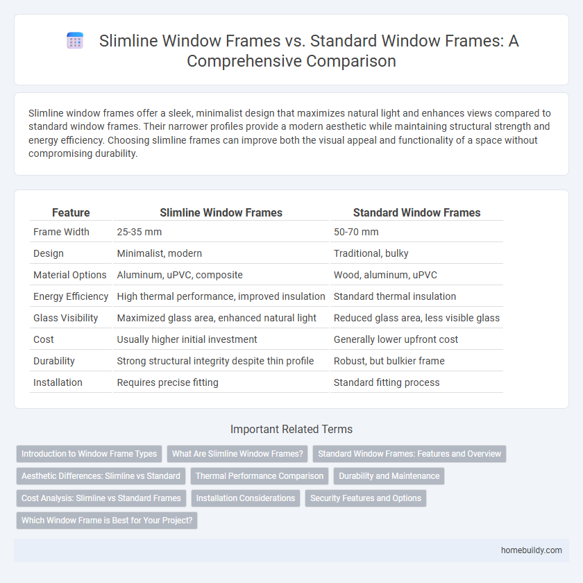 Slimline Window Frames vs. Standard Window Frames: A Comprehensive Comparison