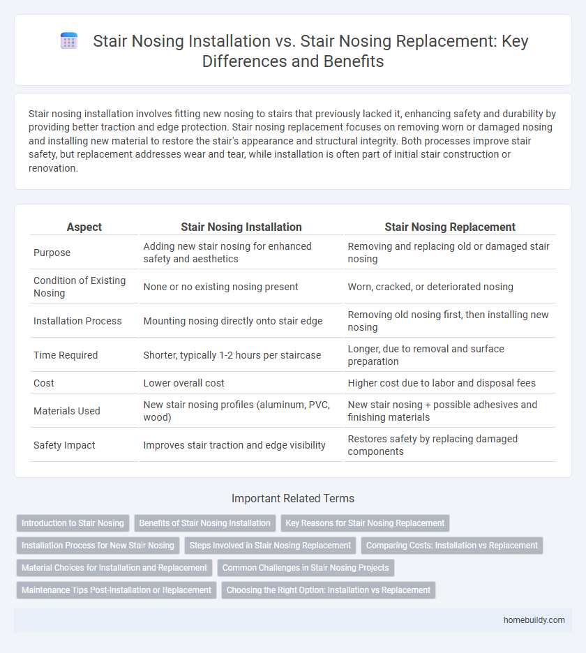 Stair Nosing Installation vs. Stair Nosing Replacement: Key Differences and Benefits