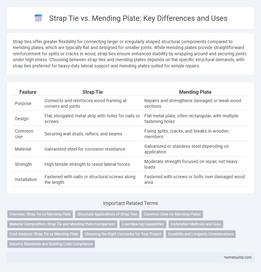 Strap Tie vs. Mending Plate: Key Differences and Uses