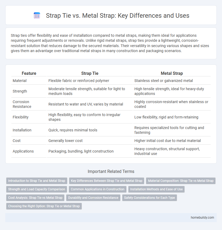 Strap Tie vs. Metal Strap: Key Differences and Uses