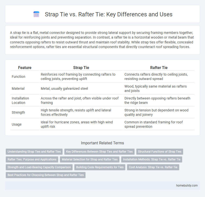 Strap Tie vs. Rafter Tie: Key Differences and Uses