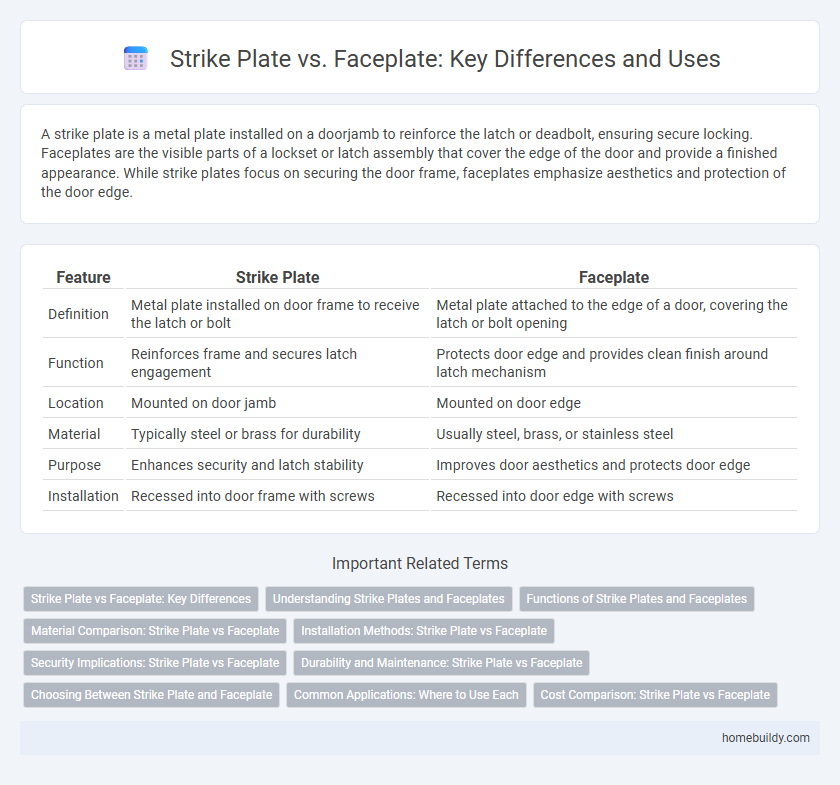 Strike Plate vs. Faceplate: Key Differences and Uses