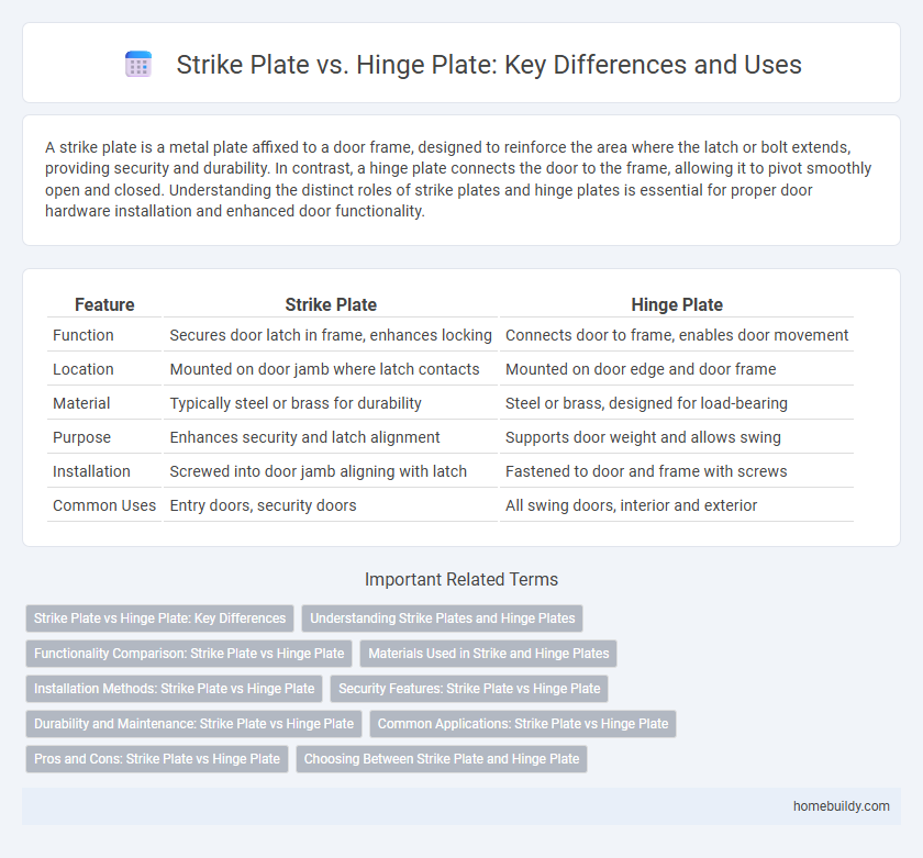 Strike Plate vs. Hinge Plate: Key Differences and Uses