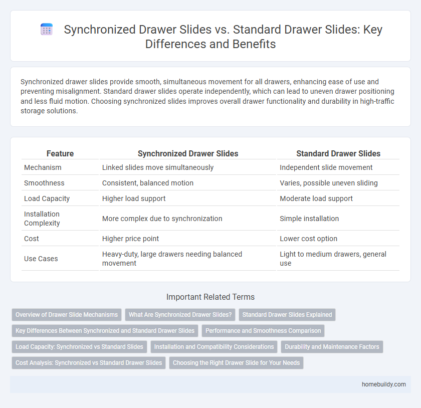 Synchronized Drawer Slides vs. Standard Drawer Slides: Key Differences and Benefits