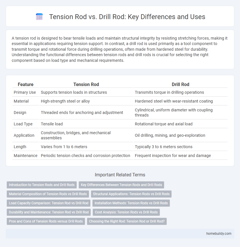 Tension Rod vs. Drill Rod: Key Differences and Uses