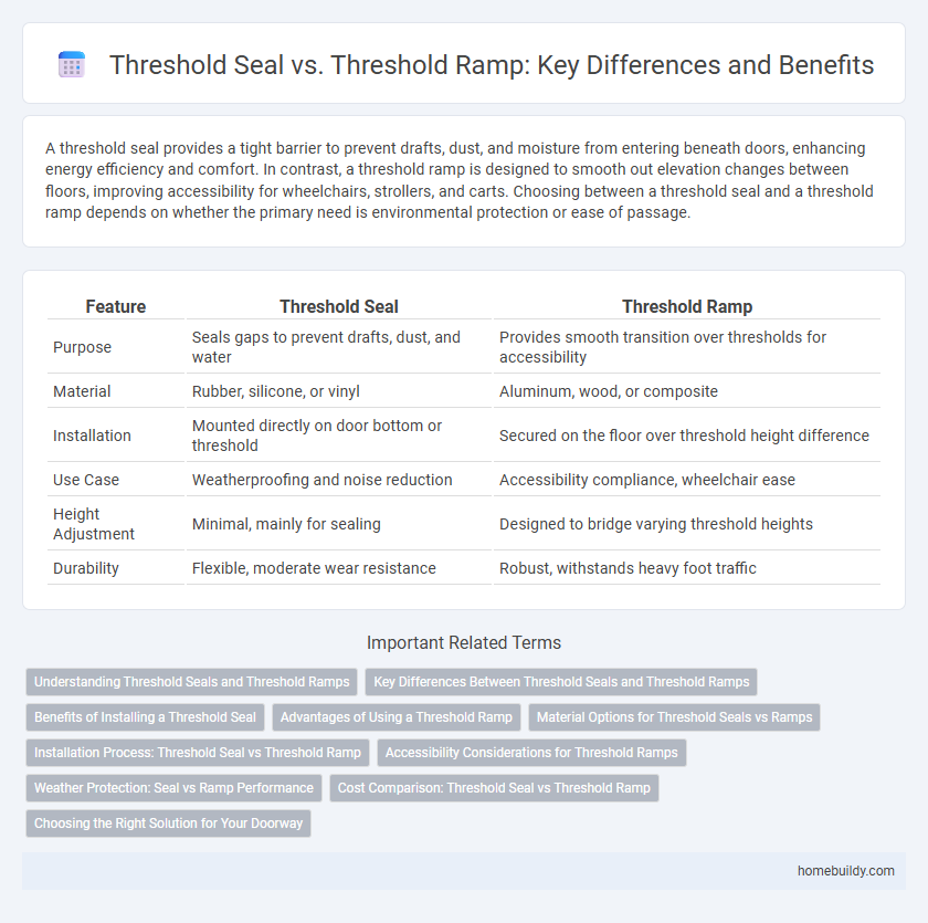 Threshold Seal vs. Threshold Ramp: Key Differences and Benefits