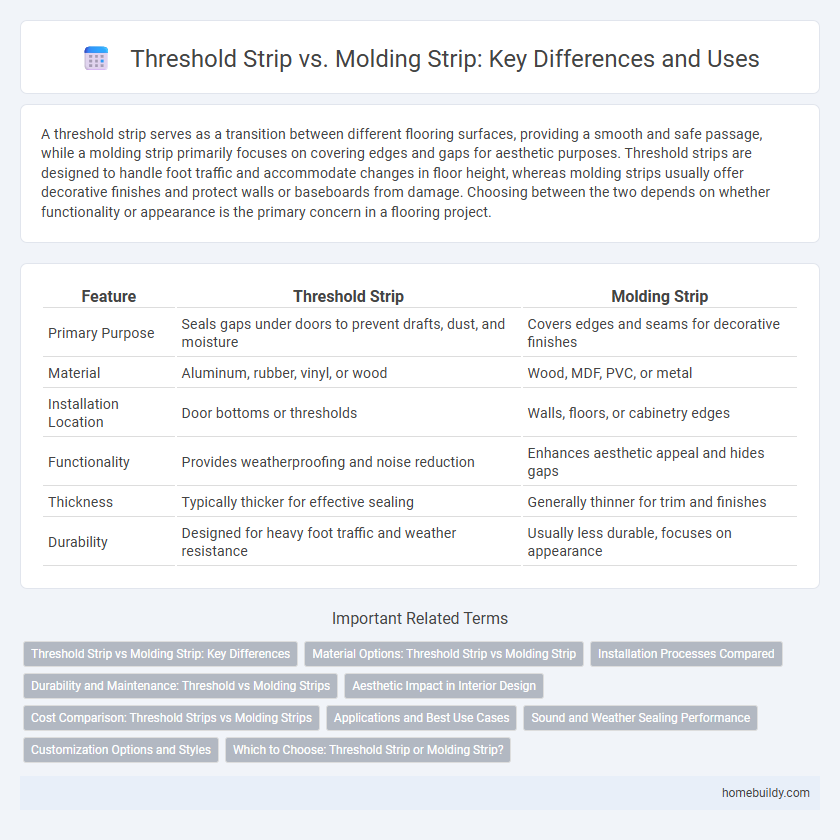 Threshold Strip vs. Molding Strip: Key Differences and Uses