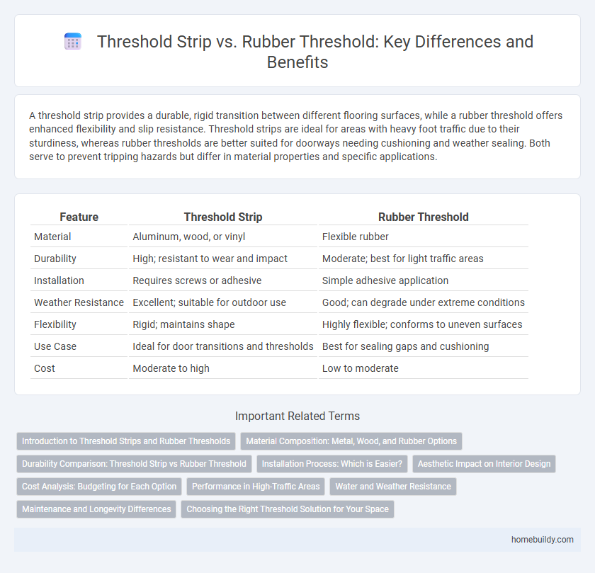 Threshold Strip vs. Rubber Threshold: Key Differences and Benefits