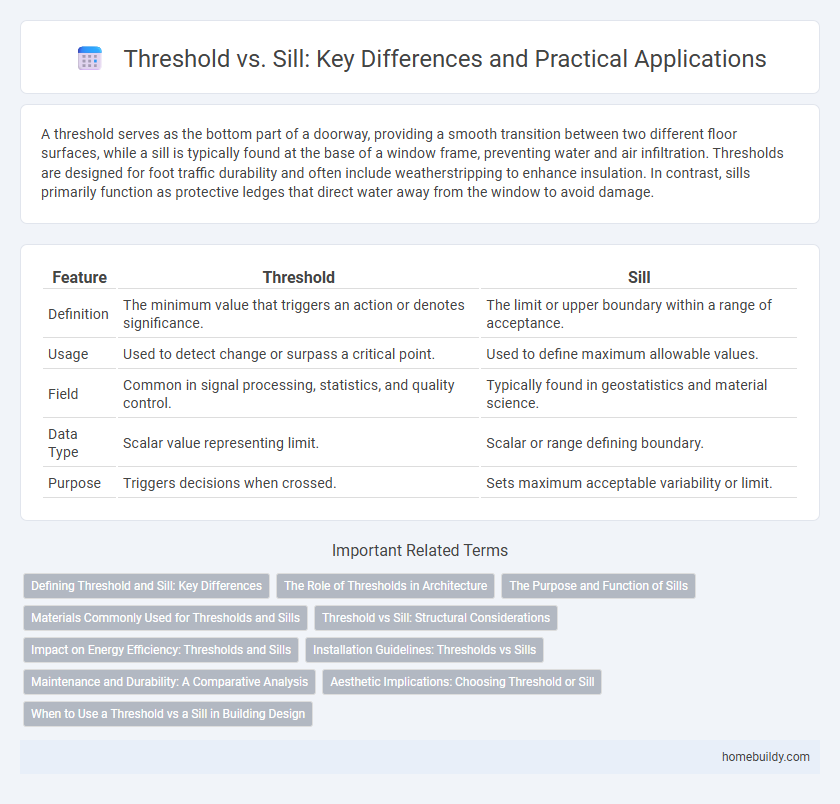 Threshold vs. Sill: Key Differences and Practical Applications