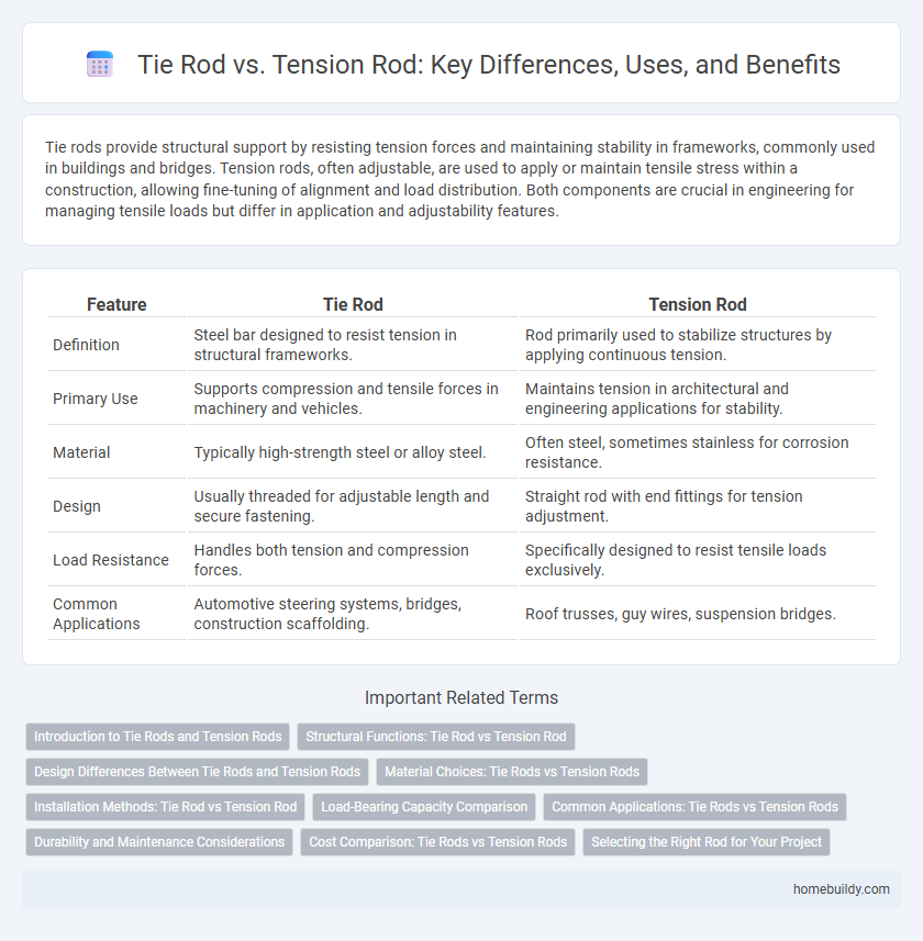 Tie Rod vs. Tension Rod: Key Differences, Uses, and Benefits