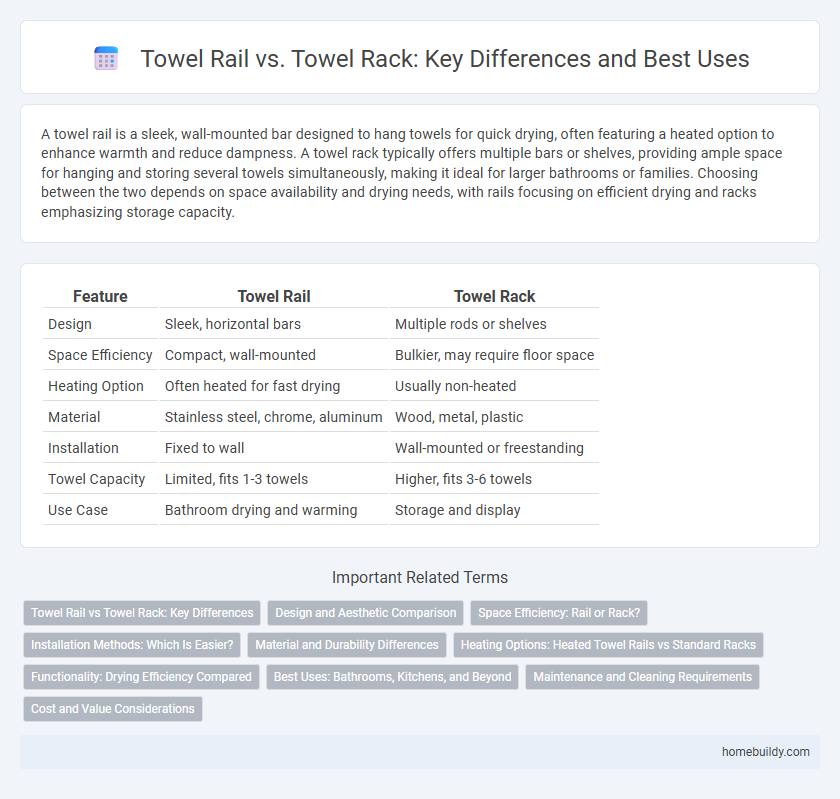Towel Rail vs. Towel Rack: Key Differences and Best Uses