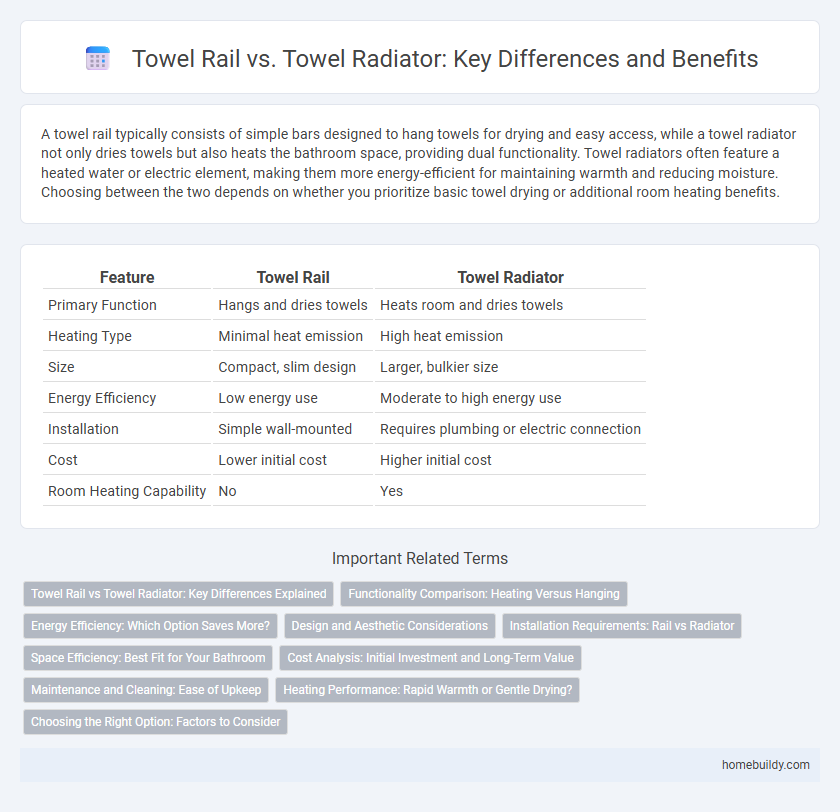 Towel Rail vs. Towel Radiator: Key Differences and Benefits