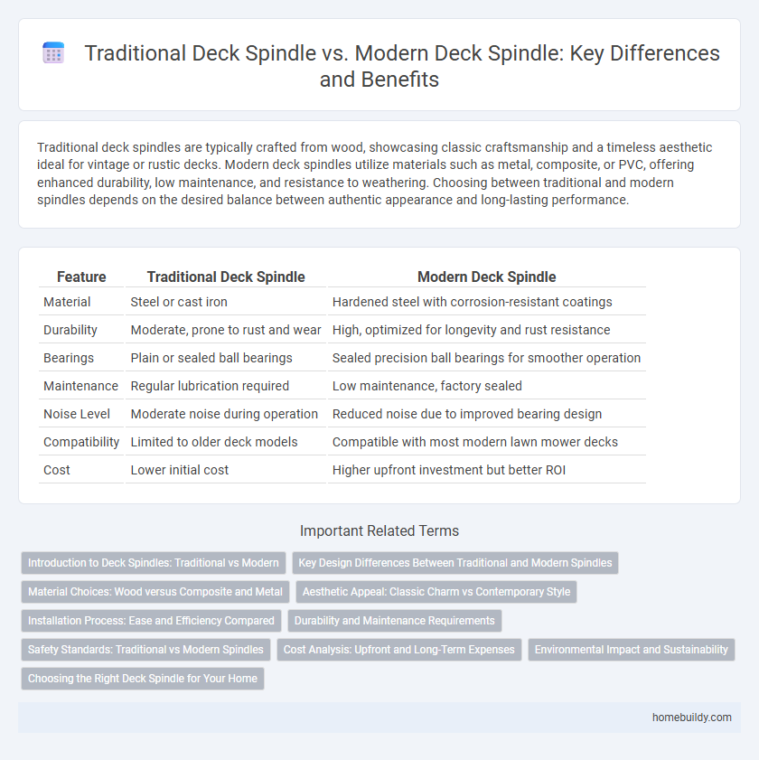 Traditional Deck Spindle vs. Modern Deck Spindle: Key Differences and Benefits