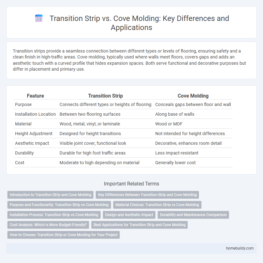 Transition Strip vs. Cove Molding: Key Differences and Applications