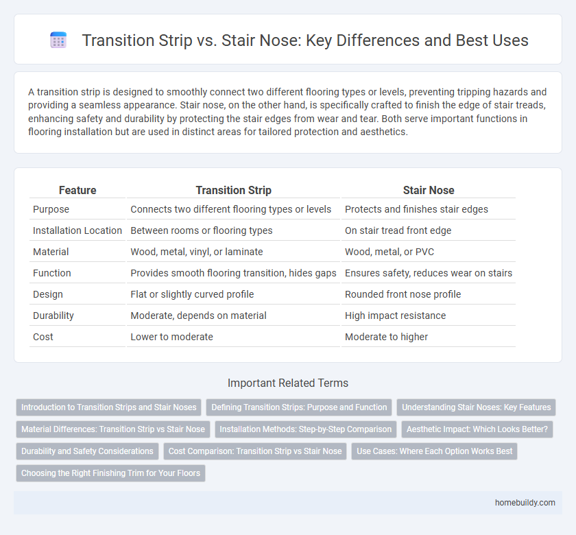 Transition Strip vs. Stair Nose: Key Differences and Best Uses