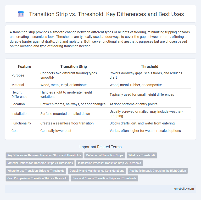 Transition Strip vs. Threshold: Key Differences and Best Uses