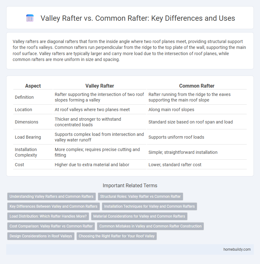 Valley Rafter vs. Common Rafter: Key Differences and Uses
