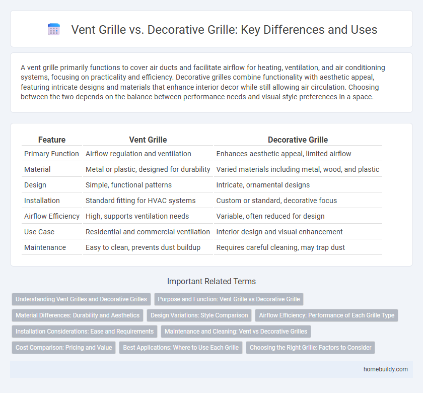 Vent Grille vs. Decorative Grille: Key Differences and Uses