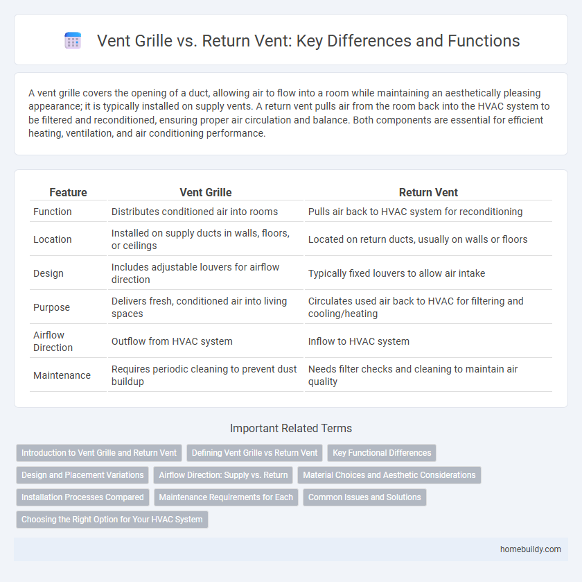 Vent Grille vs. Return Vent: Key Differences and Functions
