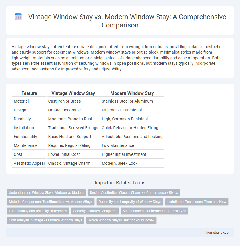 Vintage Window Stay vs. Modern Window Stay: A Comprehensive Comparison