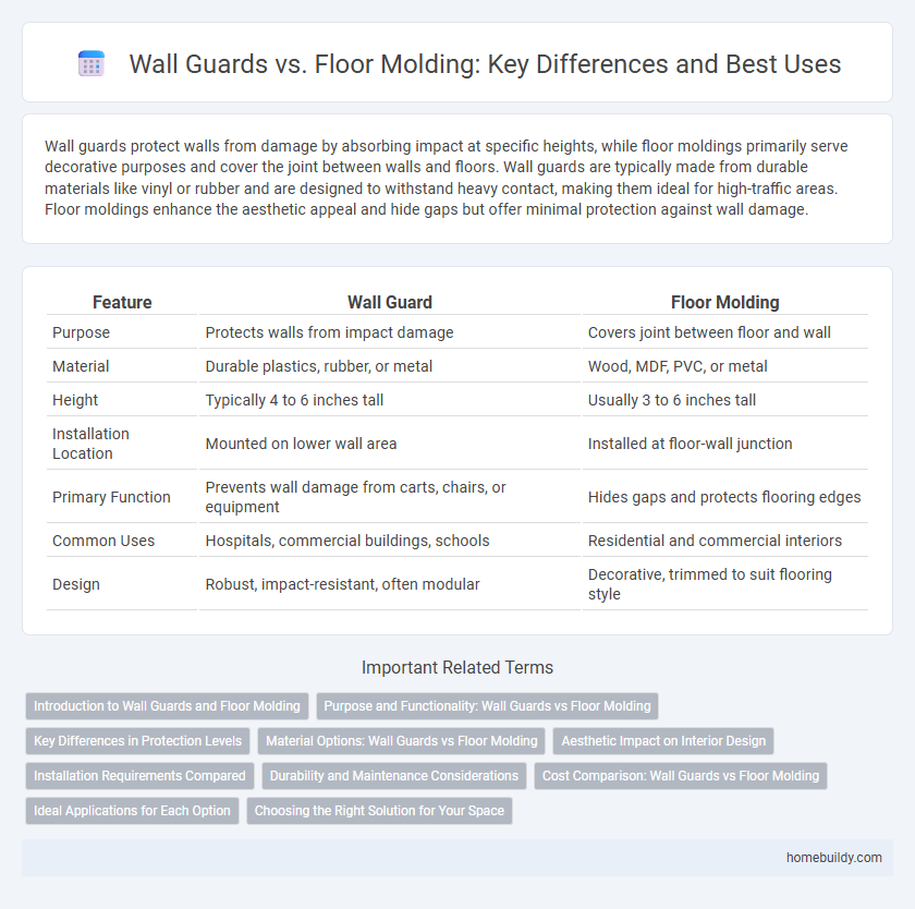 Wall Guards vs. Floor Molding: Key Differences and Best Uses