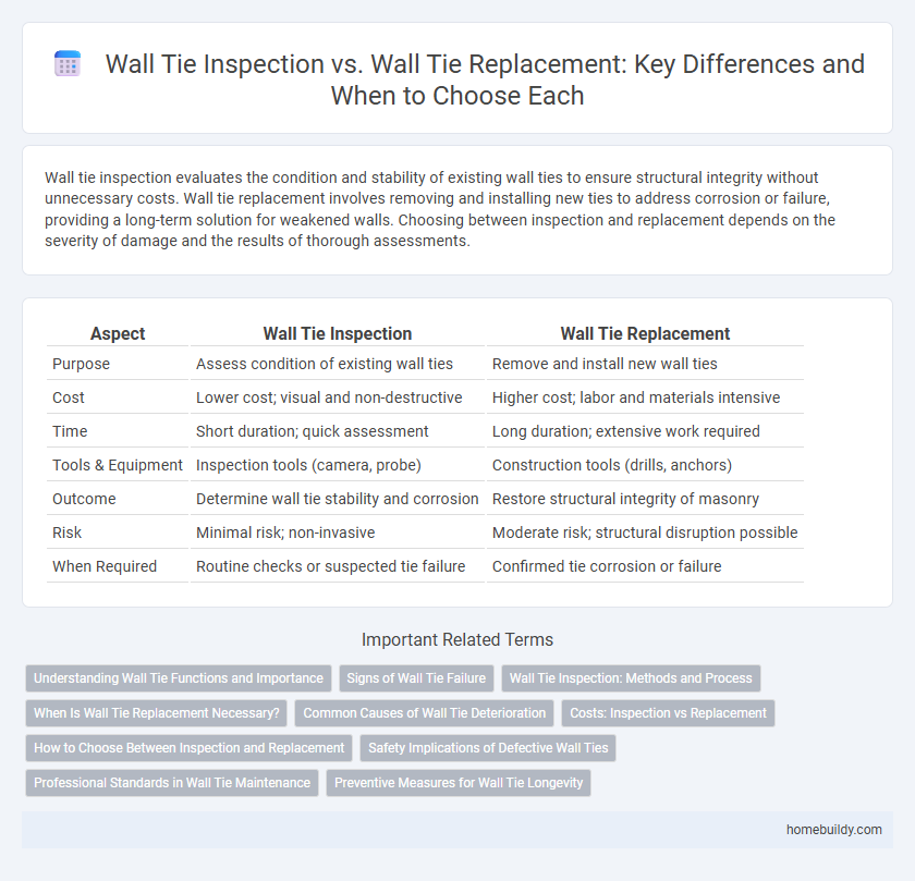 Wall Tie Inspection vs. Wall Tie Replacement: Key Differences and When to Choose Each