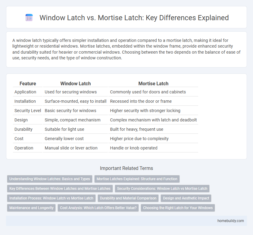 Window Latch vs. Mortise Latch: Key Differences Explained