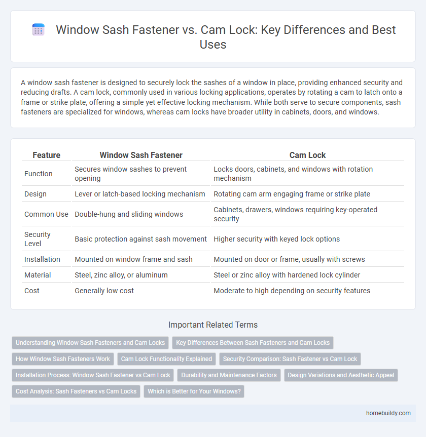 Window Sash Fastener vs. Cam Lock: Key Differences and Best Uses