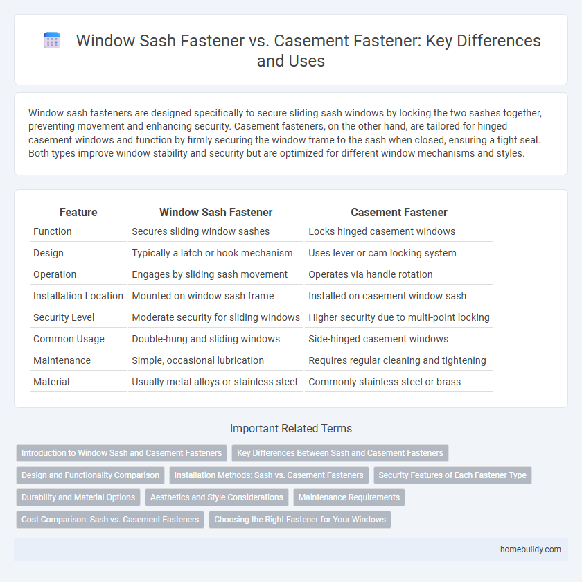 Window Sash Fastener vs. Casement Fastener: Key Differences and Uses