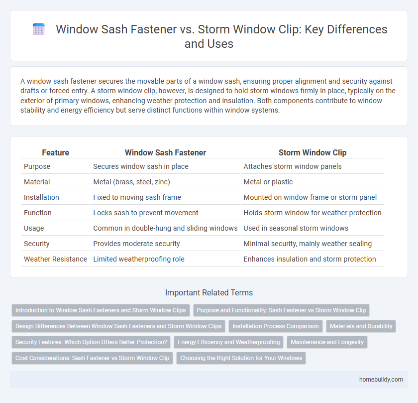 Window Sash Fastener vs. Storm Window Clip: Key Differences and Uses