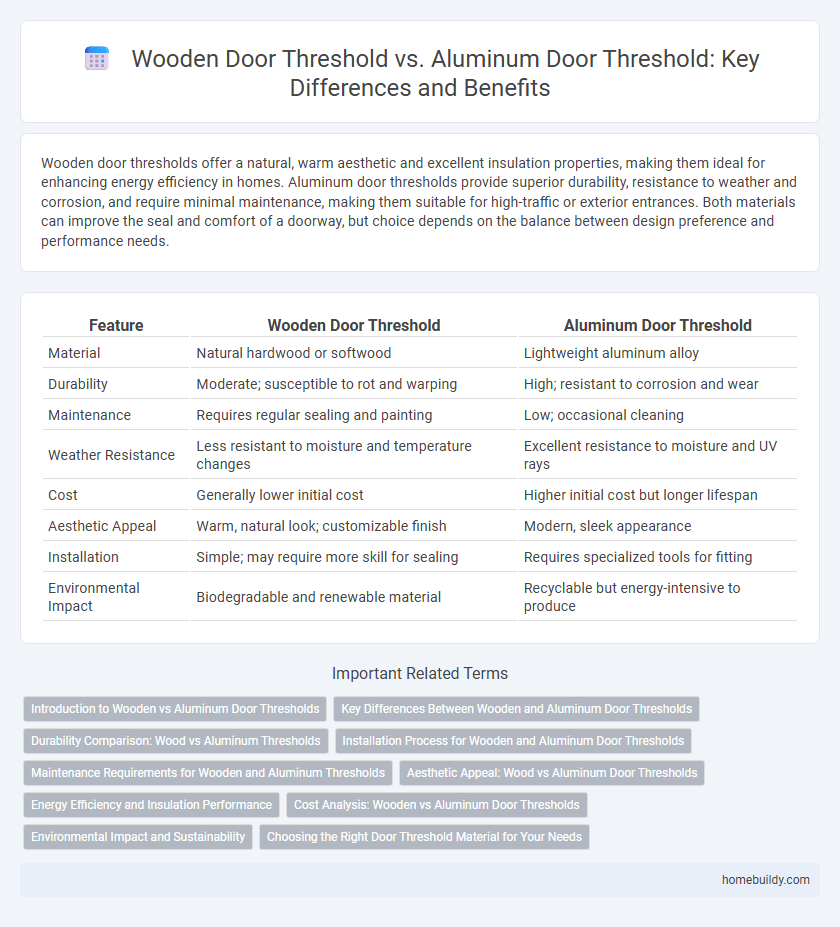 Wooden Door Threshold vs. Aluminum Door Threshold: Key Differences and Benefits