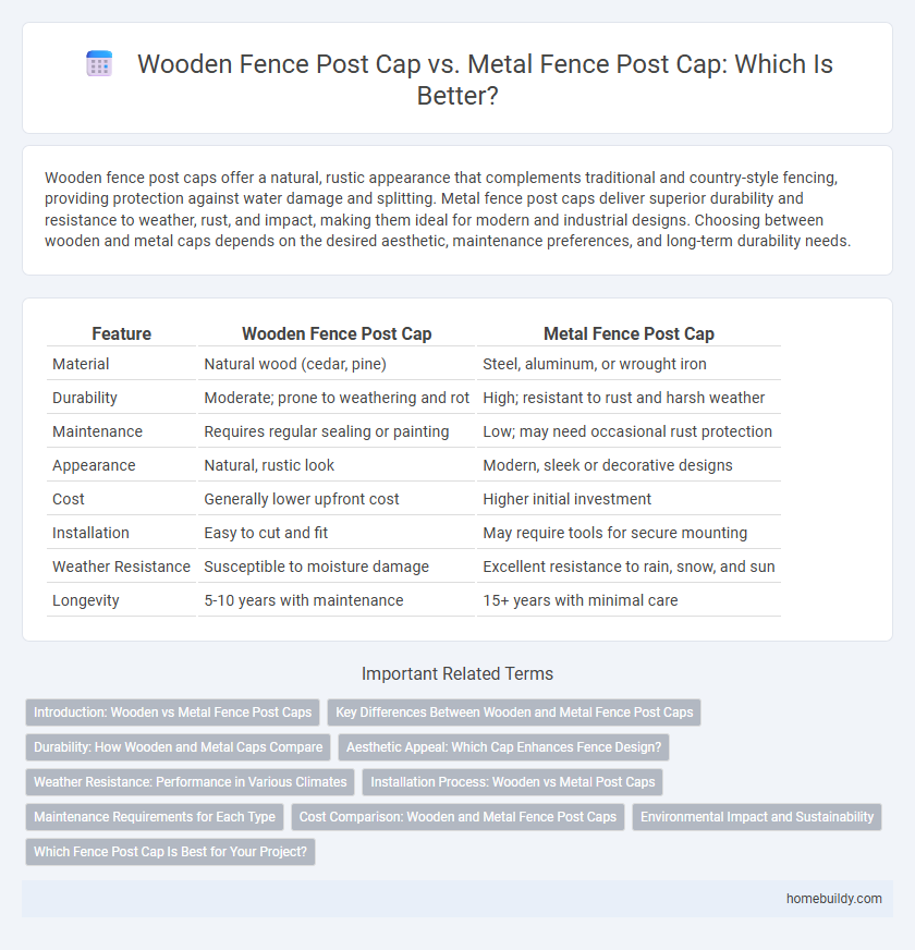 Wooden Fence Post Cap vs. Metal Fence Post Cap: Which Is Better?