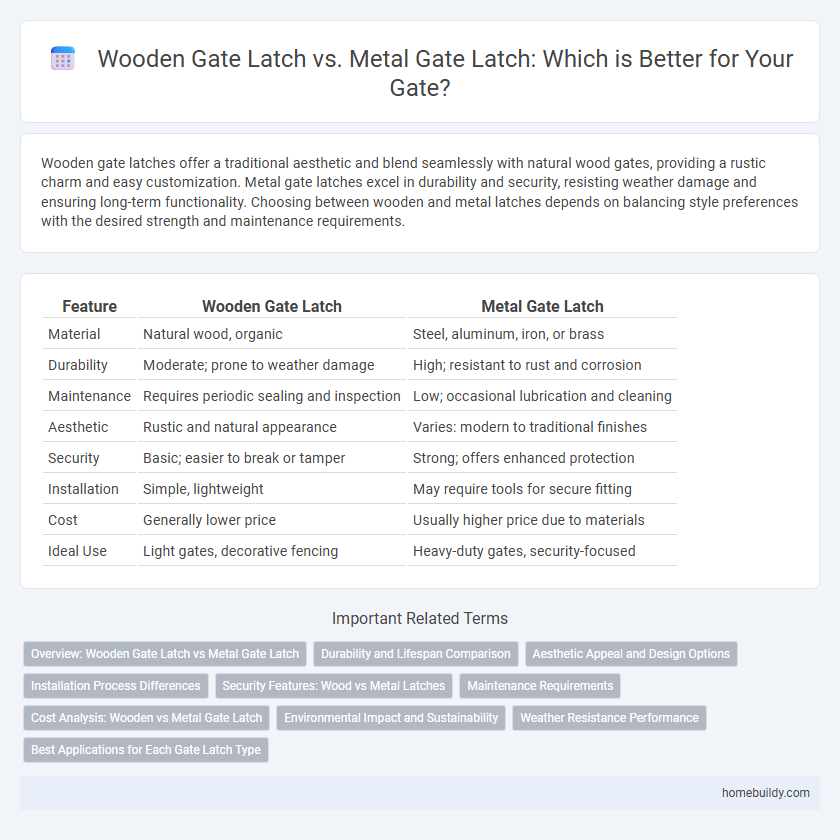 Wooden Gate Latch vs. Metal Gate Latch: Which is Better for Your Gate?