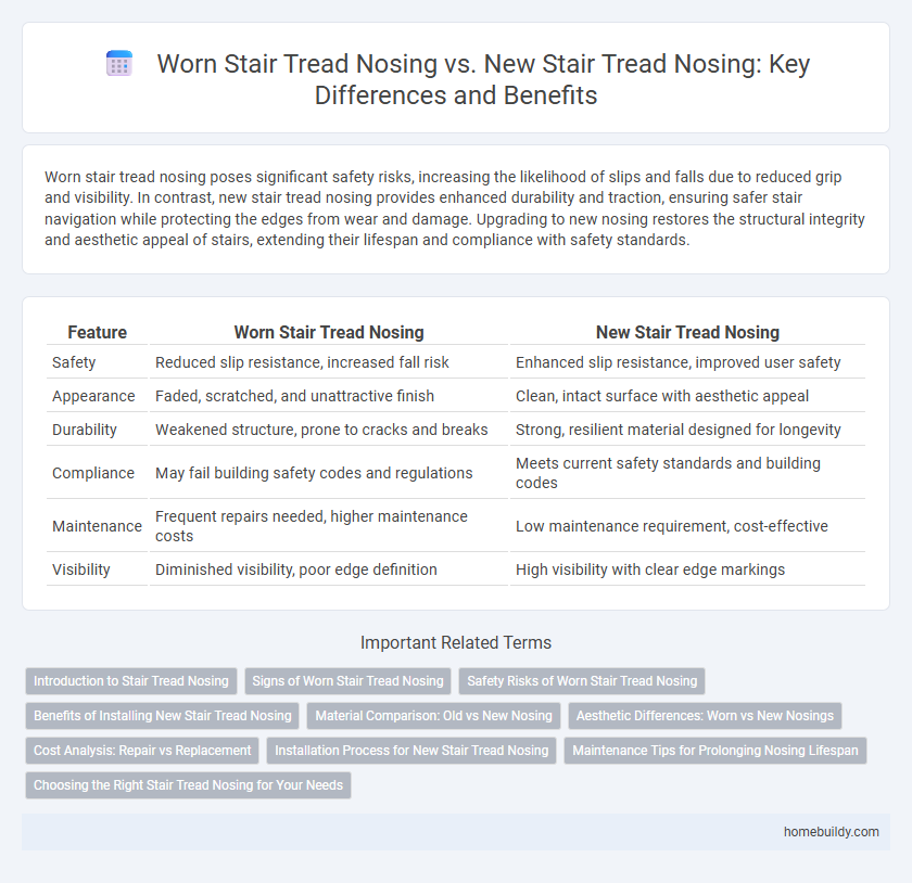 Worn Stair Tread Nosing vs. New Stair Tread Nosing: Key Differences and Benefits