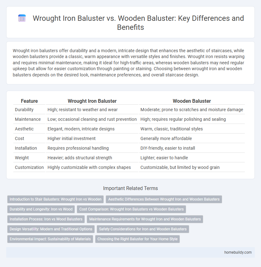 Wrought Iron Baluster vs. Wooden Baluster: Key Differences and Benefits