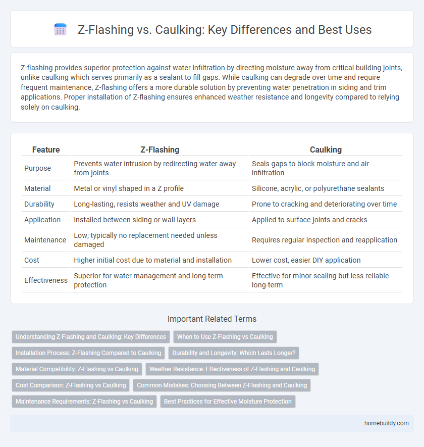 Z-Flashing vs. Caulking: Key Differences and Best Uses