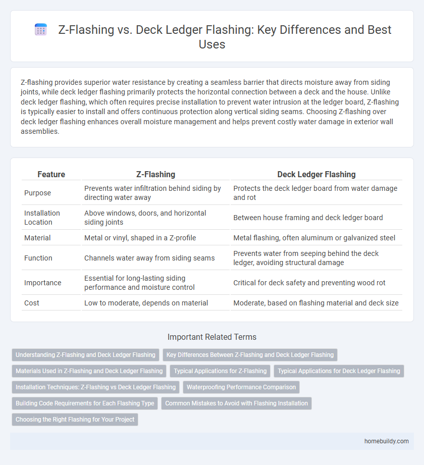 Z-Flashing vs. Deck Ledger Flashing: Key Differences and Best Uses