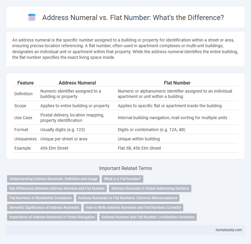 Address Numeral vs. Flat Number: What's the Difference?