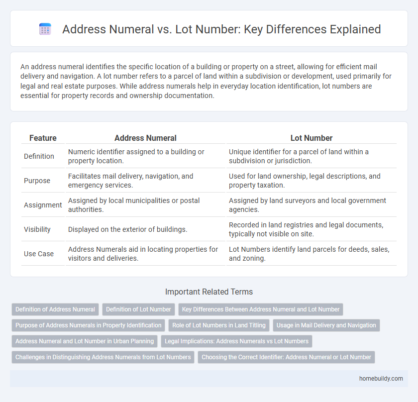 Address Numeral vs. Lot Number: Key Differences Explained