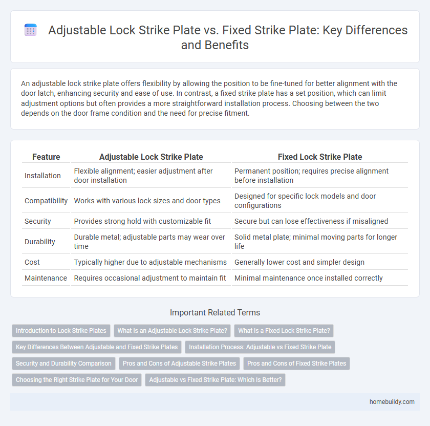 Adjustable Lock Strike Plate vs. Fixed Strike Plate: Key Differences and Benefits