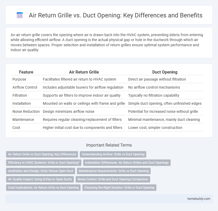 Air Return Grille vs. Duct Opening: Key Differences and Benefits