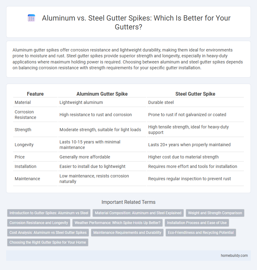 Aluminum vs. Steel Gutter Spikes: Which Is Better for Your Gutters?