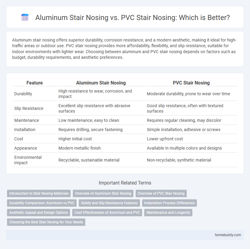 Aluminum Stair Nosing vs. PVC Stair Nosing: Which is Better?